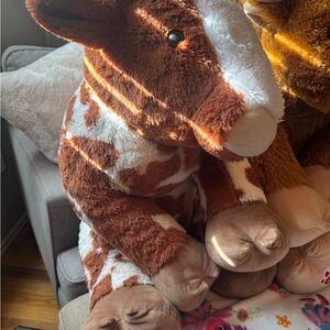 Giant build a bear Texas longhorn plush